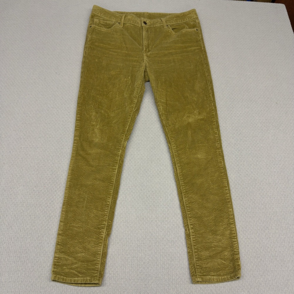 Levis Corduroy Pants Womens 31x30 Mustard Gold Tapered Retro 70s Casual